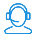 Headset support agent icon