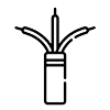 Wired plug icon