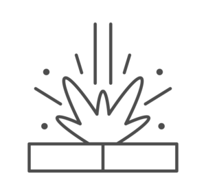 Welding sparks icon